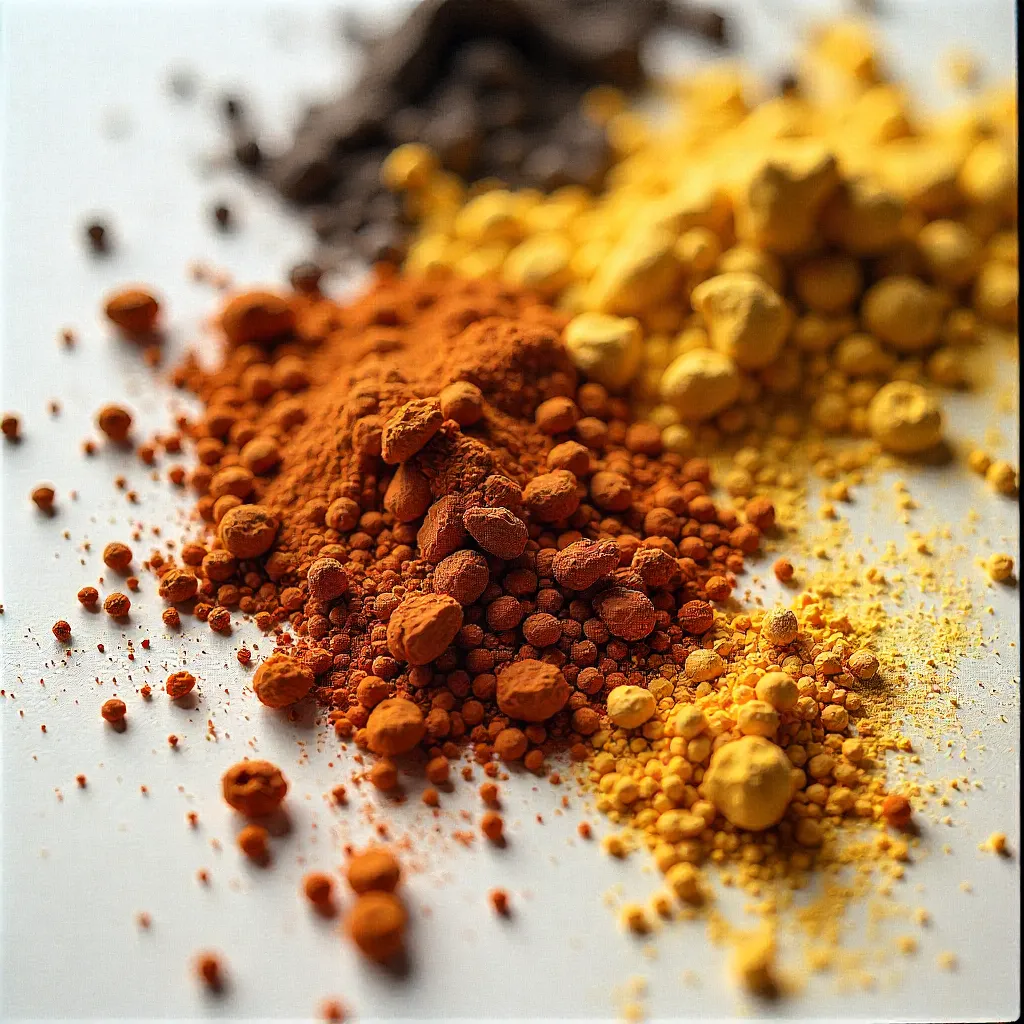 Processed plant pigment materials